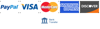 Payment Method paypal, visa-card, american-express, Discover, bank transfer